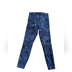 lululemon wunder train high-rise leggings color: navy blue 'diamon